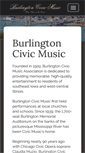 Mobile Screenshot of burlcivicmusic.com